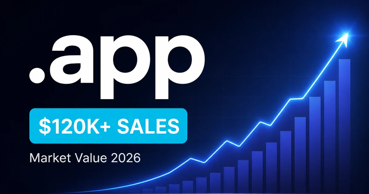 .app Domain Value in 2026: Market Prices & Sales