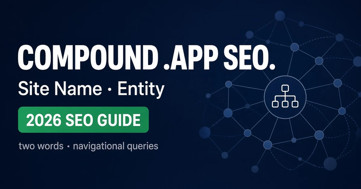 Compound .app Brand SEO — Entity, Site Names, Navigational Queries