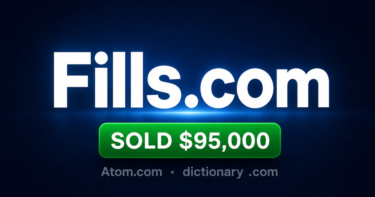 Fills Com at $95,000: Dictionary Brand for Startups