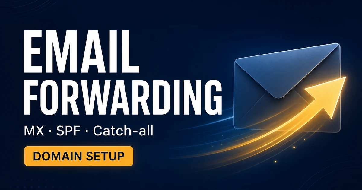 Free Domain Email Forwarding Setup 2026