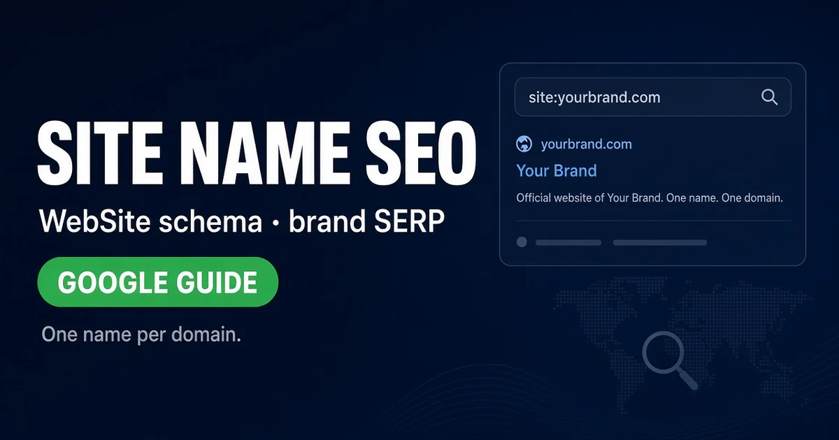 Google Site Name Schema and Domain SEO 2026