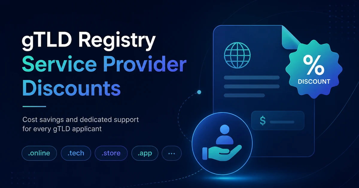gTLD RSP Discounts and Applicant Support in 2026