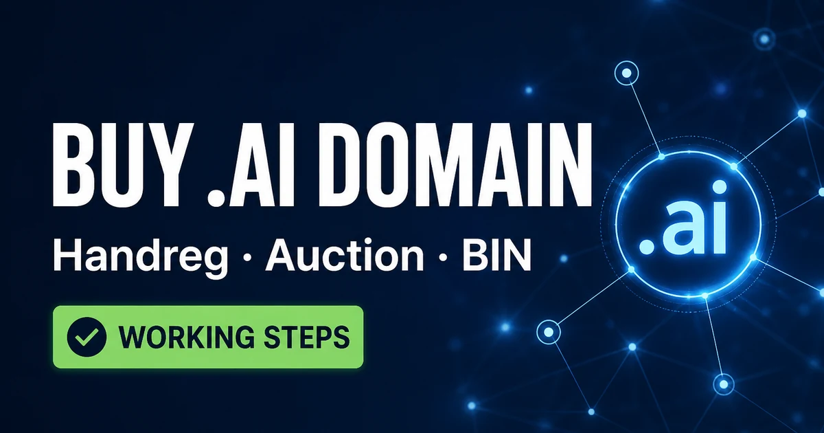 How to Buy AI Domain Names in 2026
