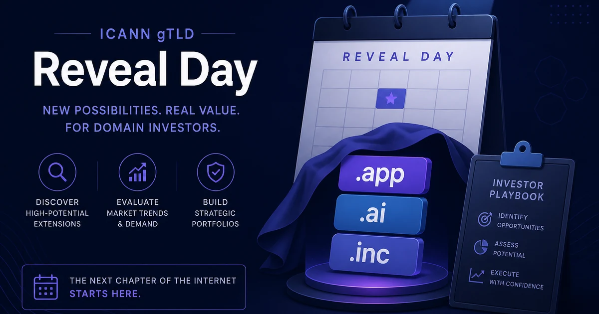 ICANN Reveal Day: Aftermarket Investor Playbook
