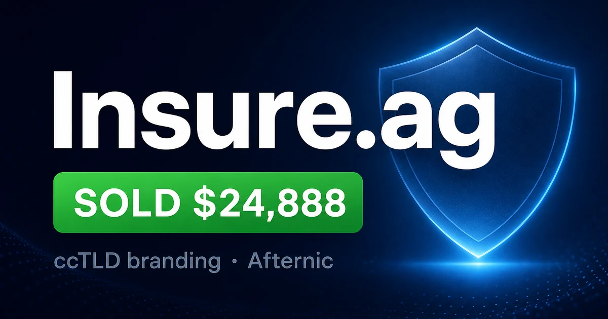 Insure.ag at $24,888: When a ccTLD Works