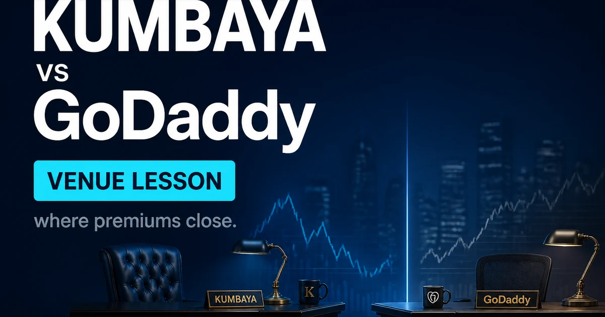 Kumbaya vs GoDaddy Brokerage: Where Premiums Close