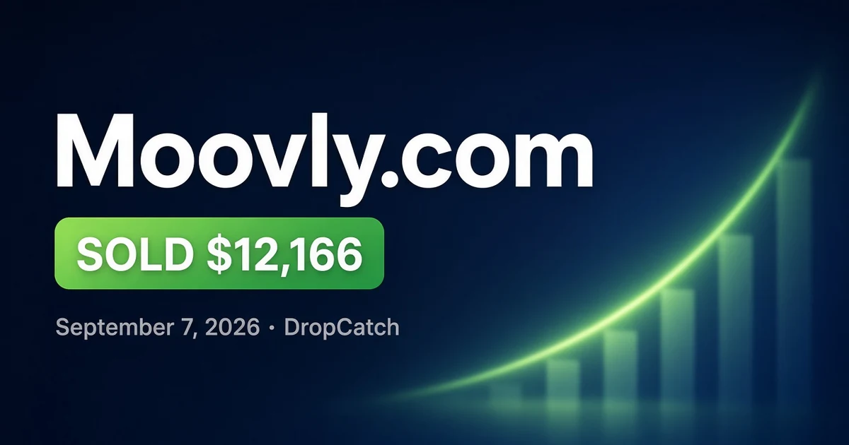 Moovly.com Sells for $12,166 at DropCatch — Sept 7