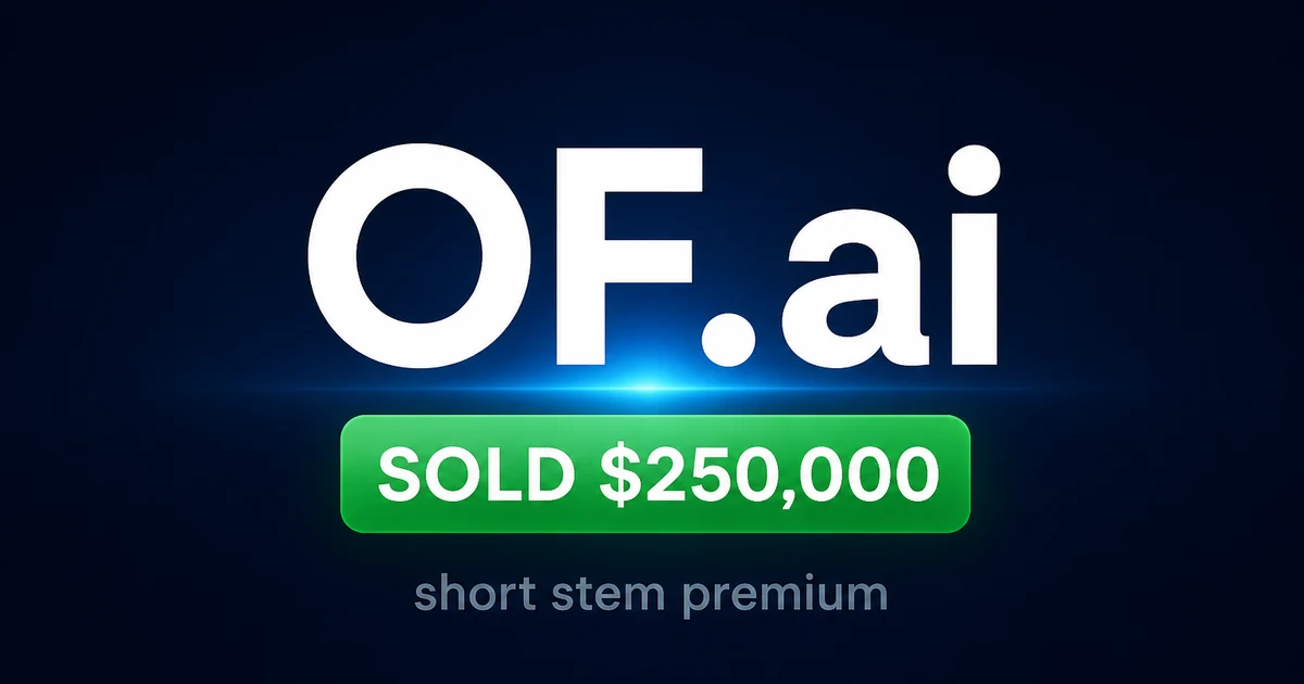 OF.ai at $250K: The Short Stem Premium