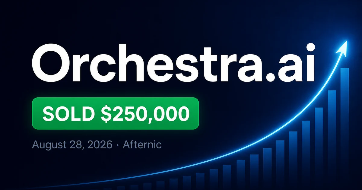 Orchestra.ai Sells for $250K at Afternic — Aug 2026