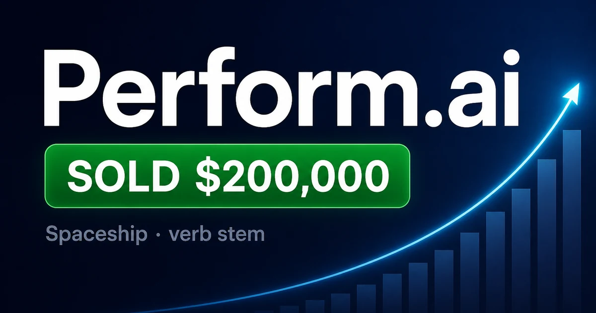Perform.ai at $200K: Verb Stems Still Clear