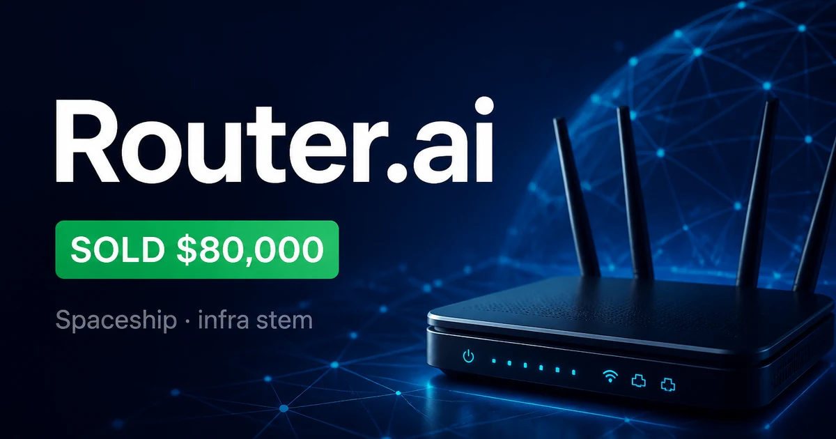 Router Ai at $80,000: Infra Naming vs Parameter.ai