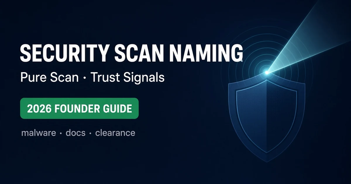 Security & Document Scan App Naming Guide (2026)