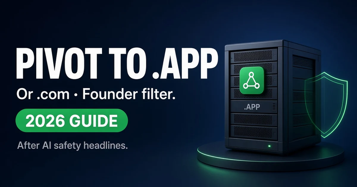 Startup Domain App or Com After Anthropic AI Scare