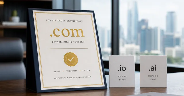 Why Brandable .com Domains Still Win in 2026