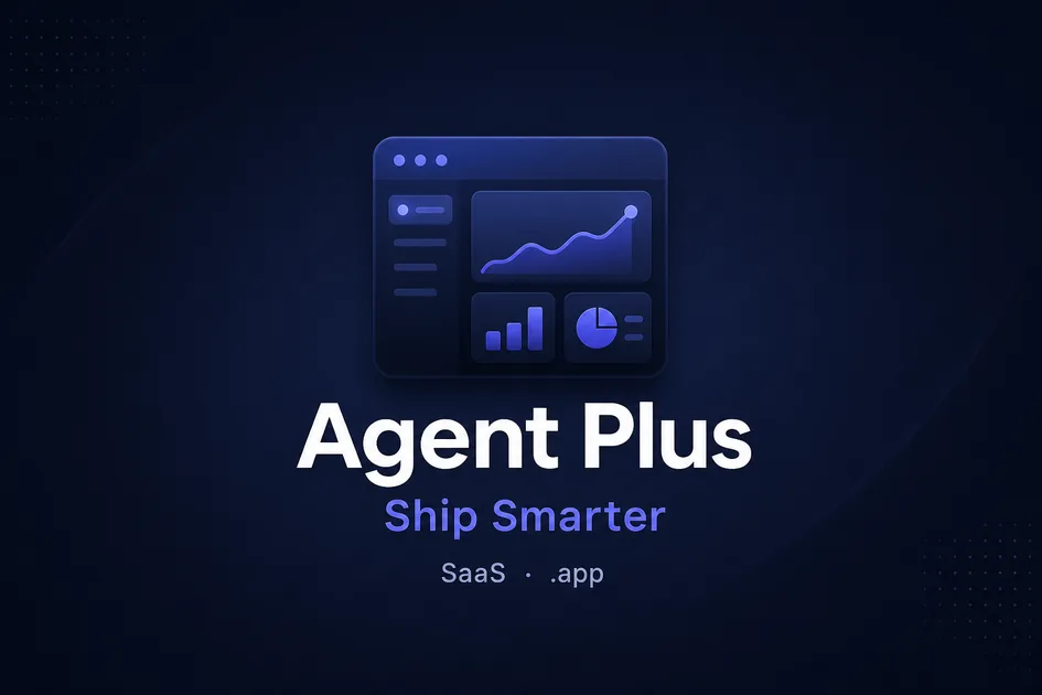 AgentPlus.app premium brand identity - SaaS domain for sale