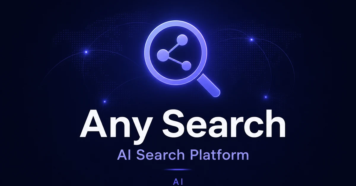 AnySearch.pro premium brand identity - AI domain for sale