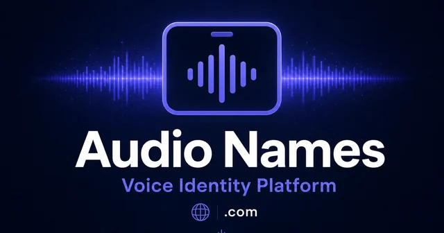 AudioNames.com premium brandable domain for sale - Media