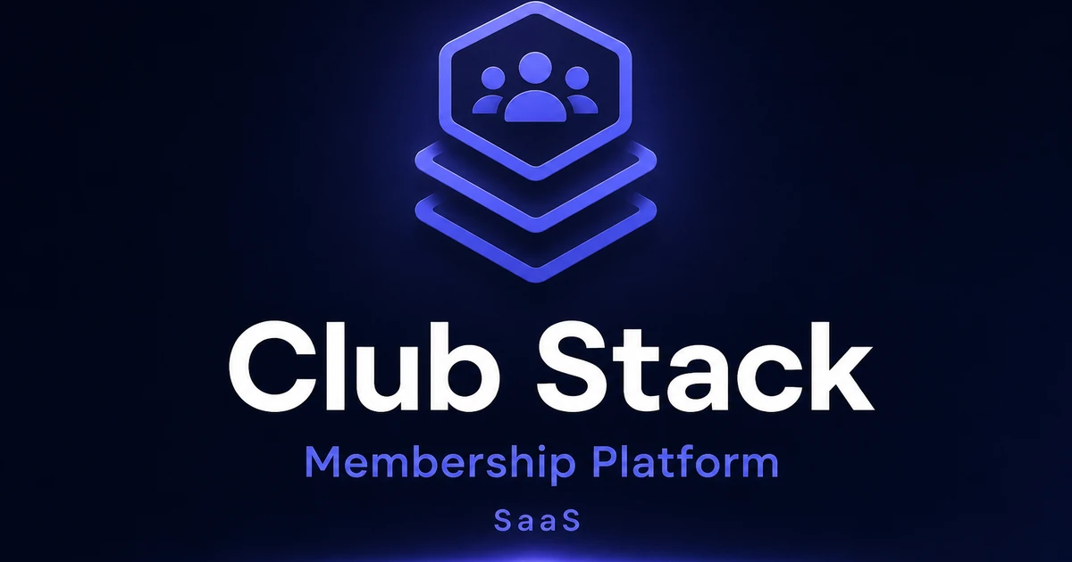 ClubStack.app premium brand identity — also known as ClubStack, Club Stack, ClubStack.app