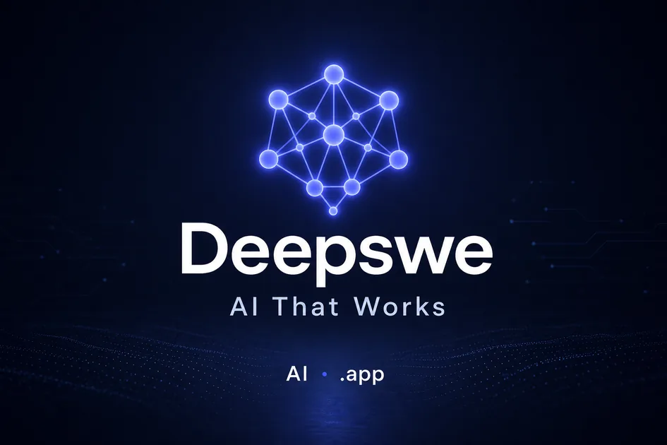 DeepSwe.app premium brand identity - AI domain for sale