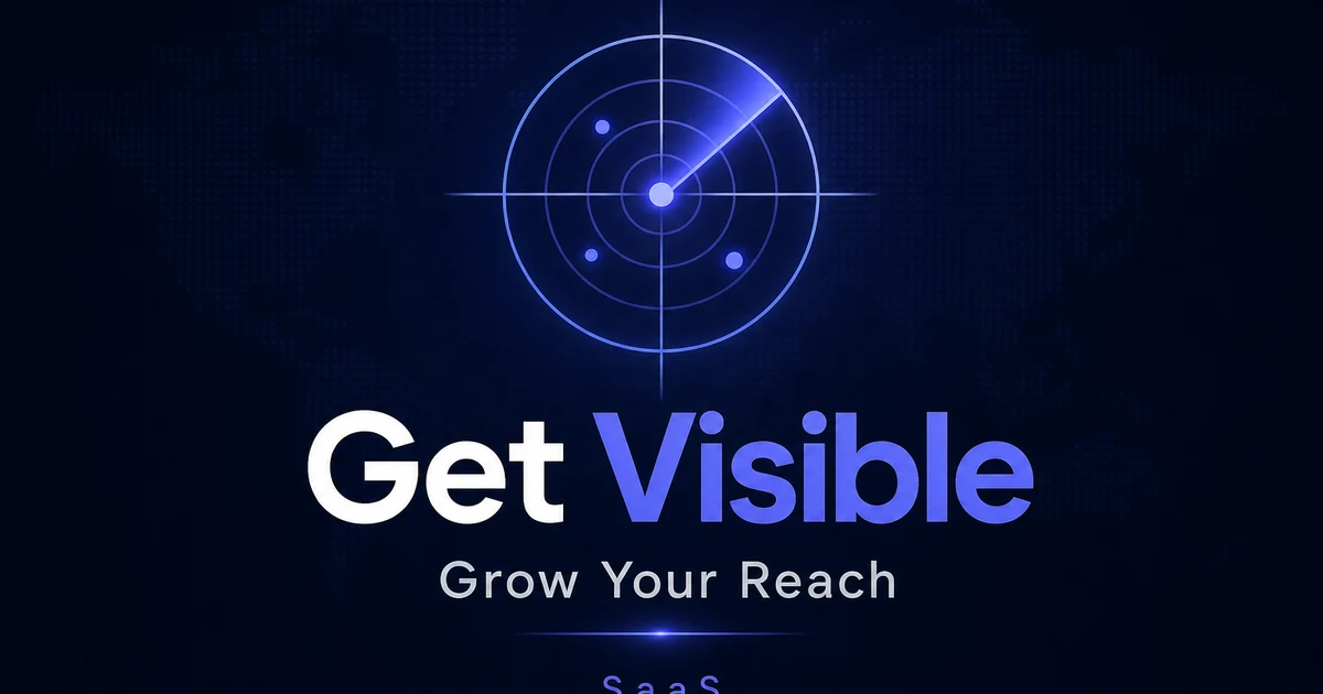 GetVisible.pro premium brand identity — also known as GetVisible, Get Visible, GetVisible.pro