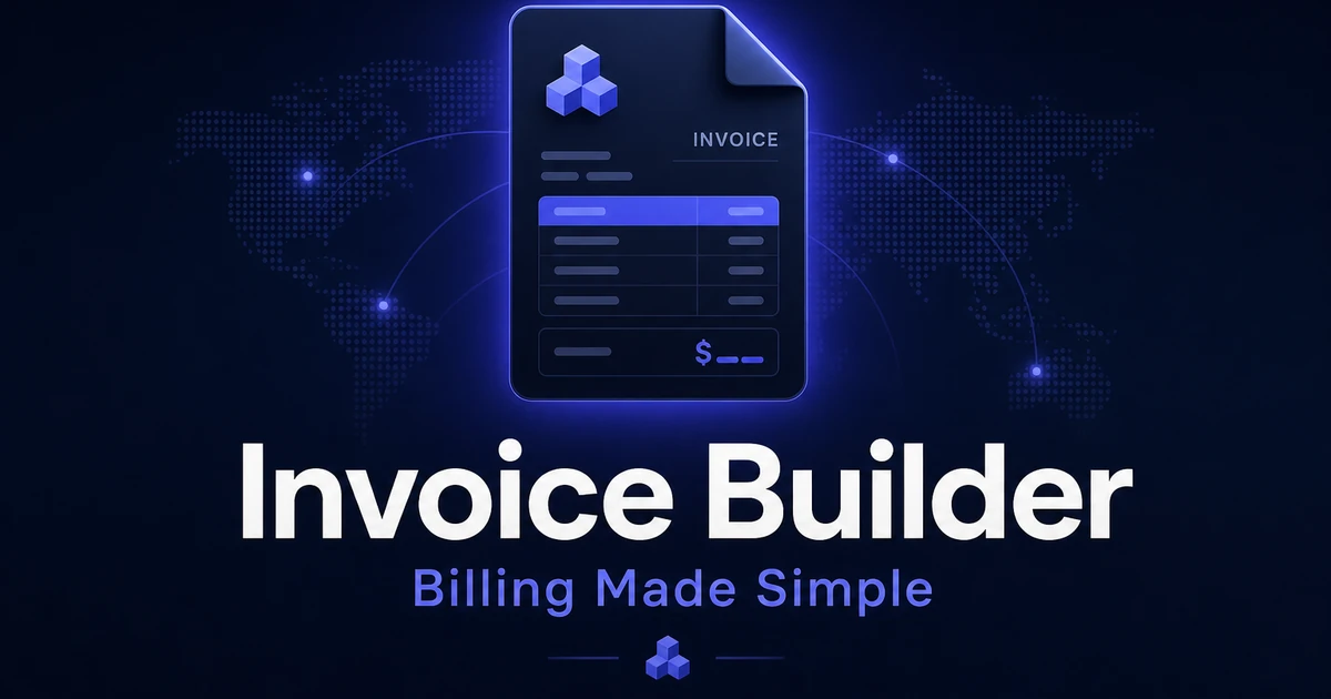 InvoiceBuilder.app premium brand identity — also known as InvoiceBuilder, Invoice Builder, InvoiceBuilder.app