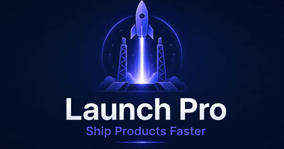 LaunchPro.app premium brand identity - SaaS domain for sale