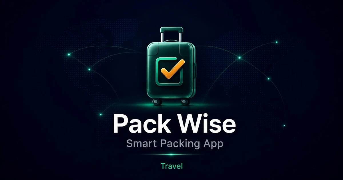 PackWise.app premium brand identity — also known as PackWise, Pack Wise, PackWise.app