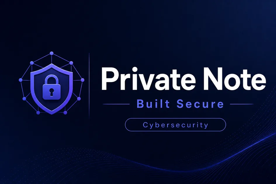 PrivateNote.app premium brand identity — also known as PrivateNote, Private Note, PrivateNote.app