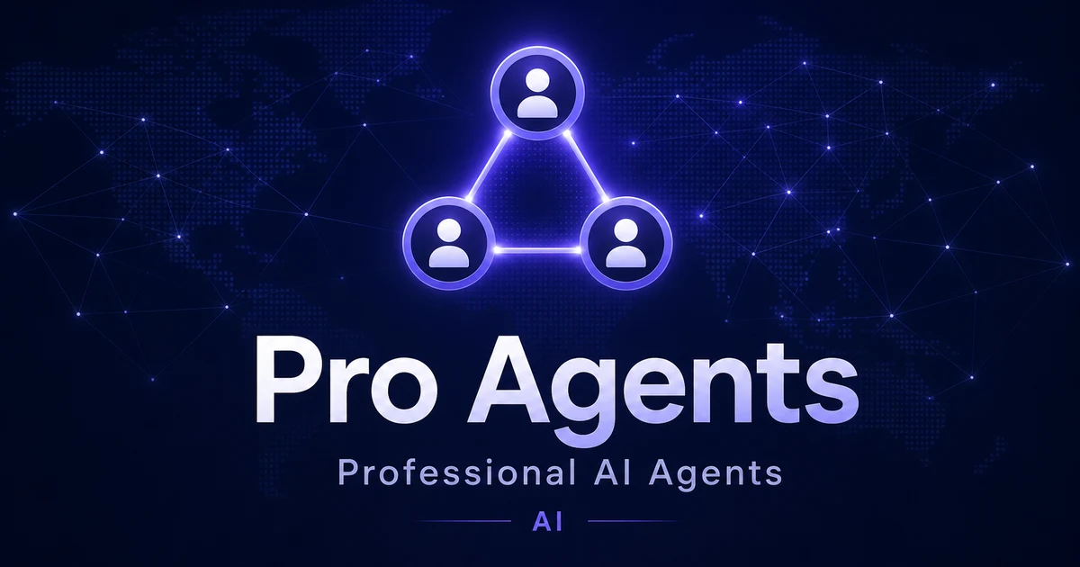 ProAgents.app premium brand identity - AI domain for sale