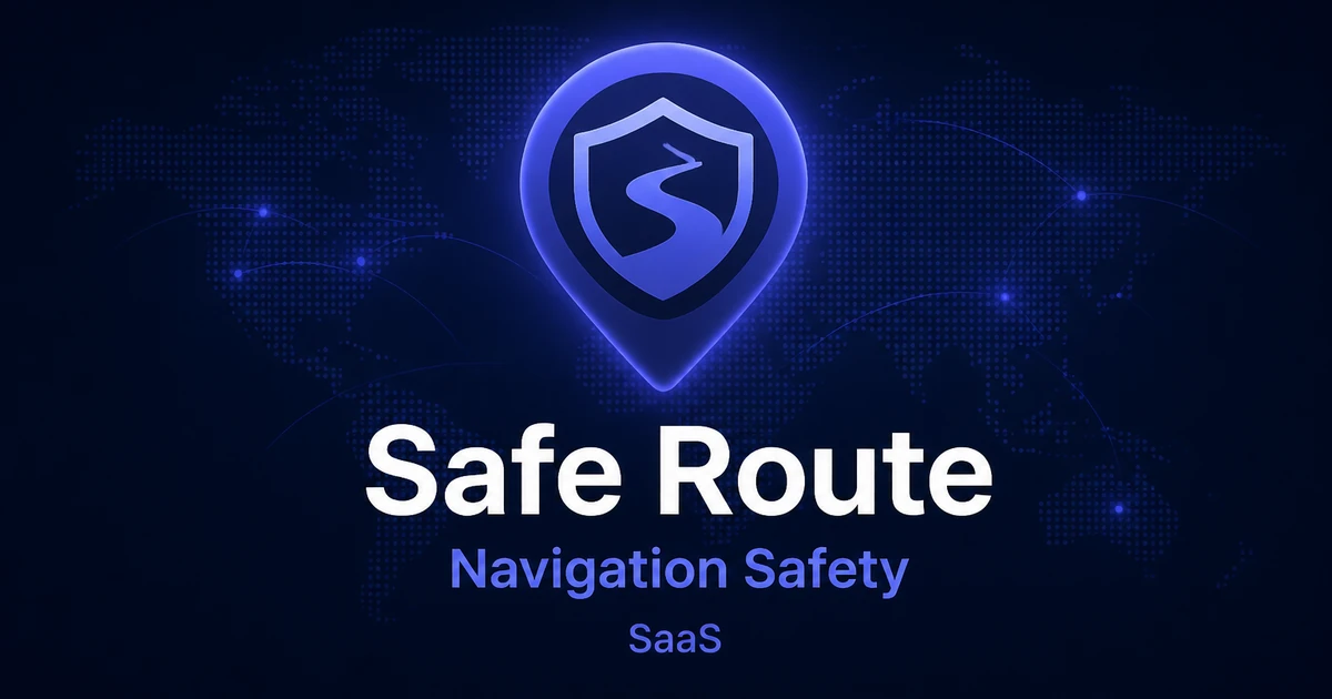 SafeRoute.app premium brand identity — also known as SafeRoute, Safe Route, SafeRoute.app