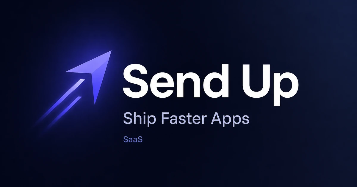 SendUp.app premium brand identity — also known as SendUp, Send Up, SendUp.app