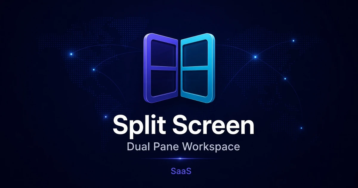 SplitScreen.app premium brand identity — also known as SplitScreen, Split Screen, SplitScreen.app