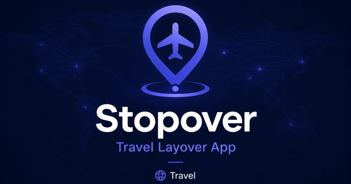 Stopover.app premium brand identity — also known as Stopover, Stopover.app, Stopover app