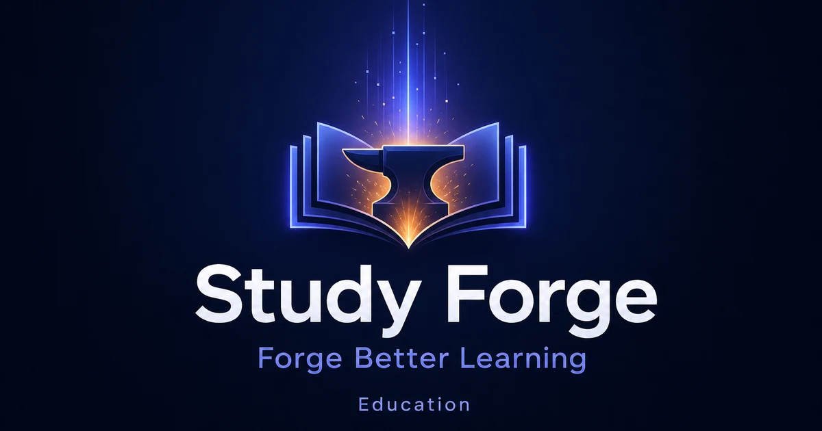 StudyForge.app premium brand identity - Education domain for sale