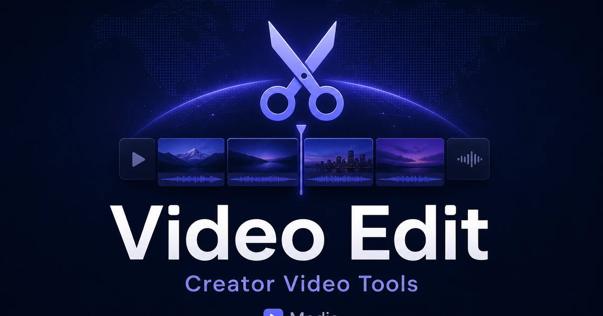 VideoEdit.app premium brand identity — also known as VideoEdit, Video Edit, VideoEdit.app