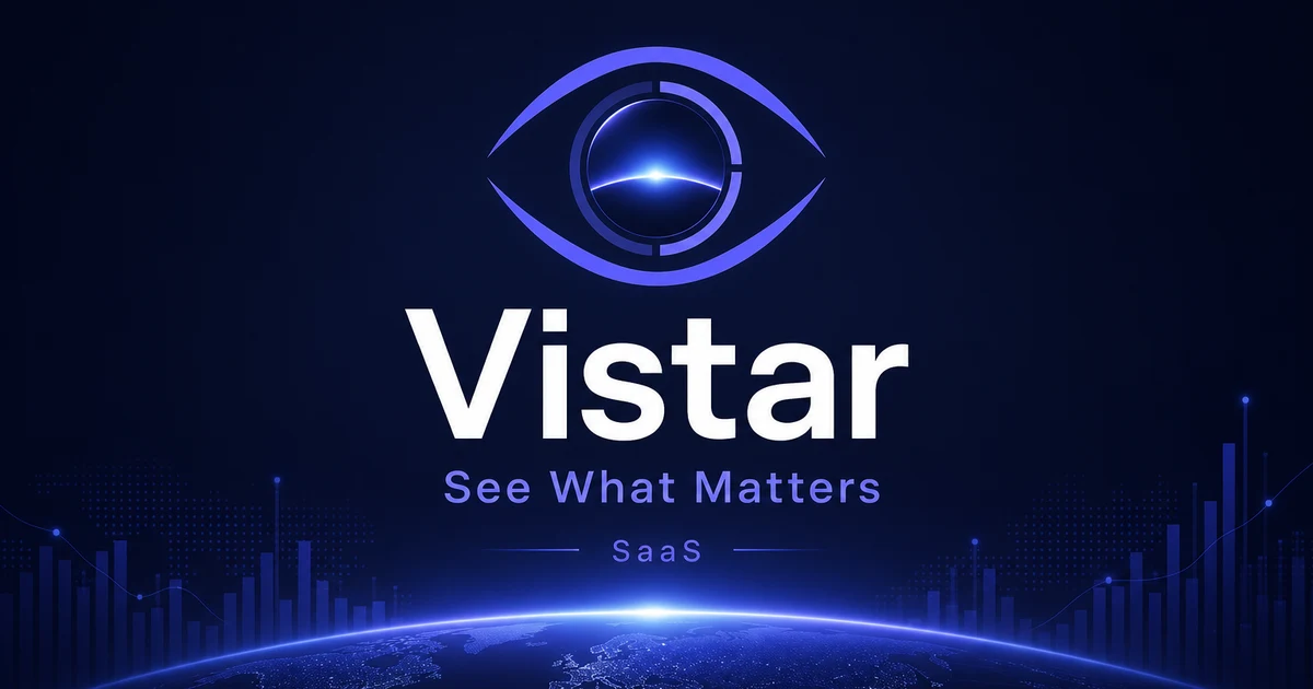 Vistar.app premium brand identity - SaaS domain for sale