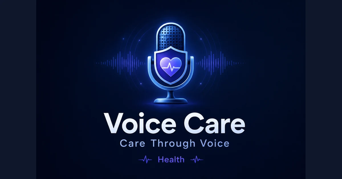 VoiceCare.app premium brand identity - Health domain for sale