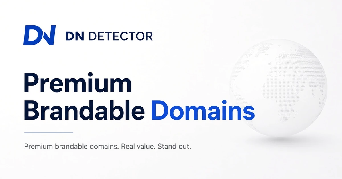 Brandable domains on DN Detector